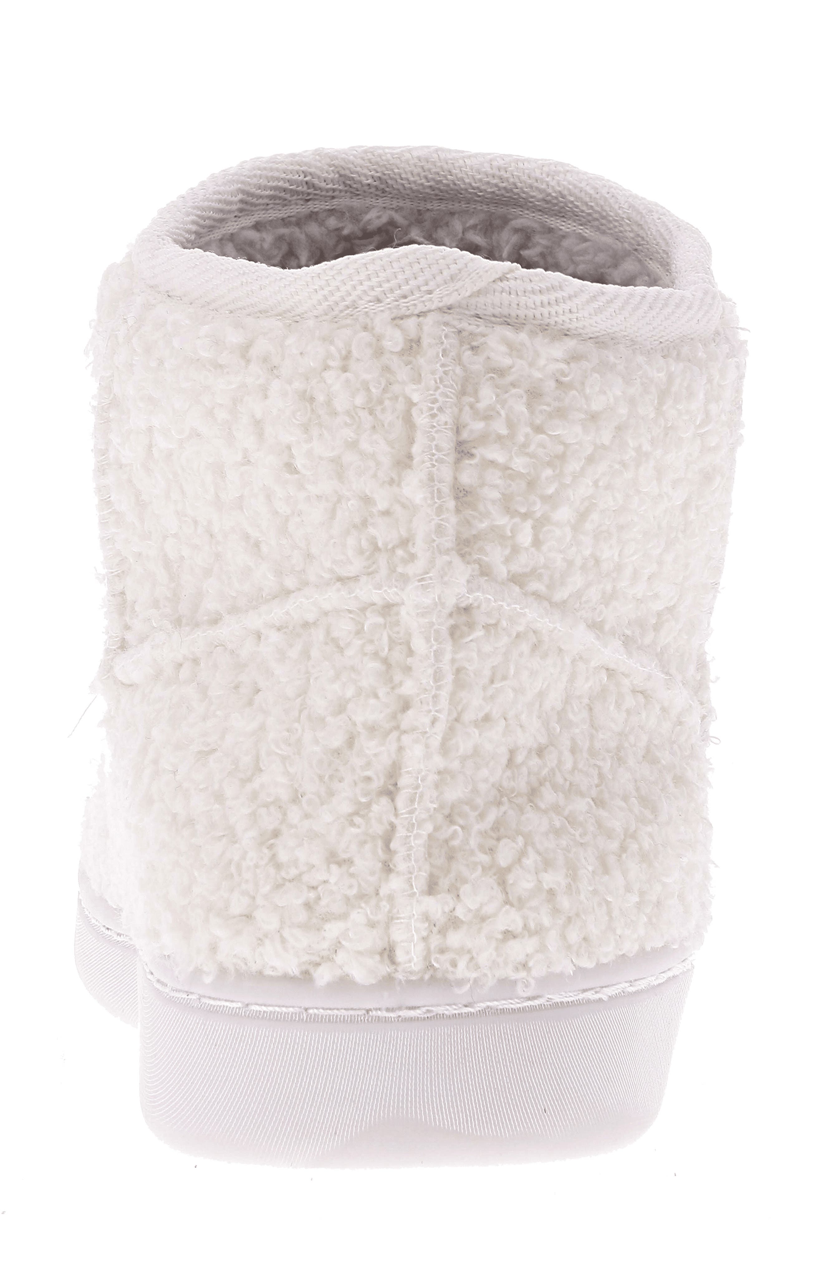 Chill Smiley Faux Shearling Bootie Slipper - image 4