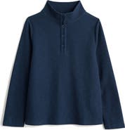 Seasalt Cornwall Last Boat Organic Cotton Half Placket Sweatshirt