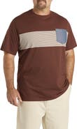 Harbor Bay by DXL Big & Tall Moisture-Wicking Colorblock T-Shirt