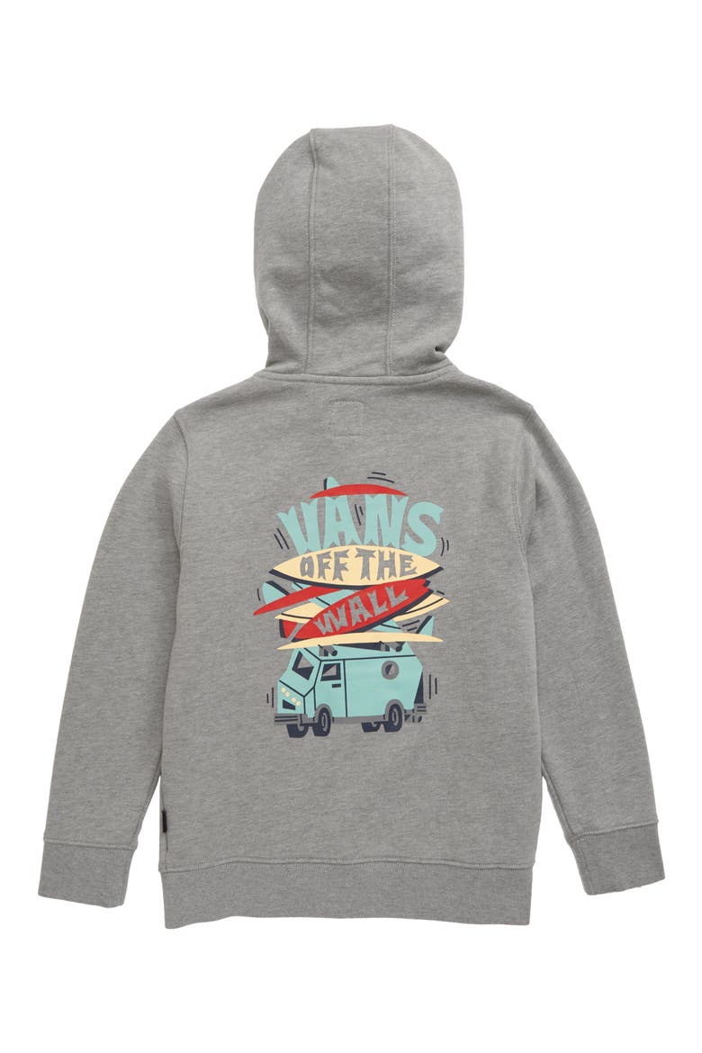 Boarded Up Graphic Zip Hoodie, Alternate, color, CEMENT HEATHER
