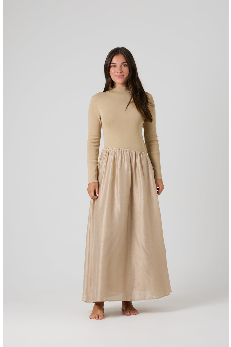 Emme Dress, Alternate, color, Beige