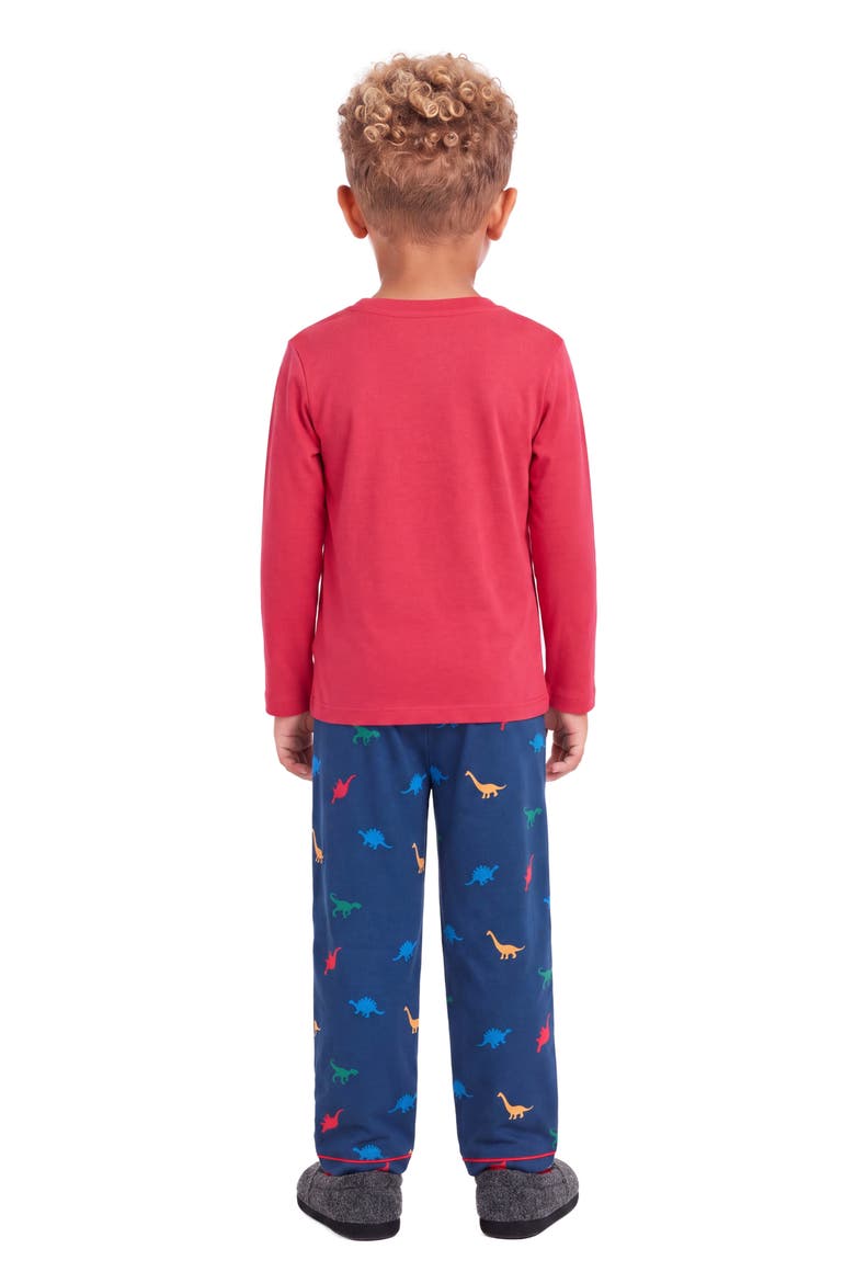 Kids' 2-Piece Pajama Set, Alternate, color, NVJ-NAVY DINO