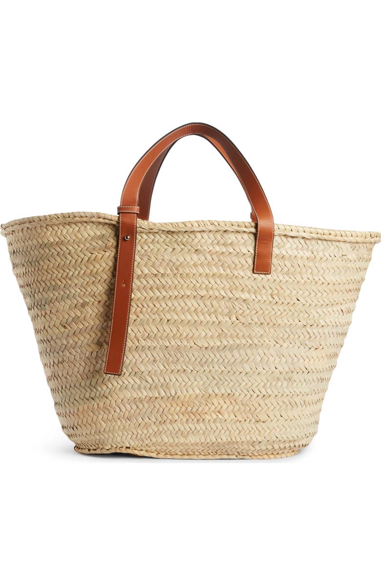 Loewe Large Logo Straw Tote, Alternate, color,