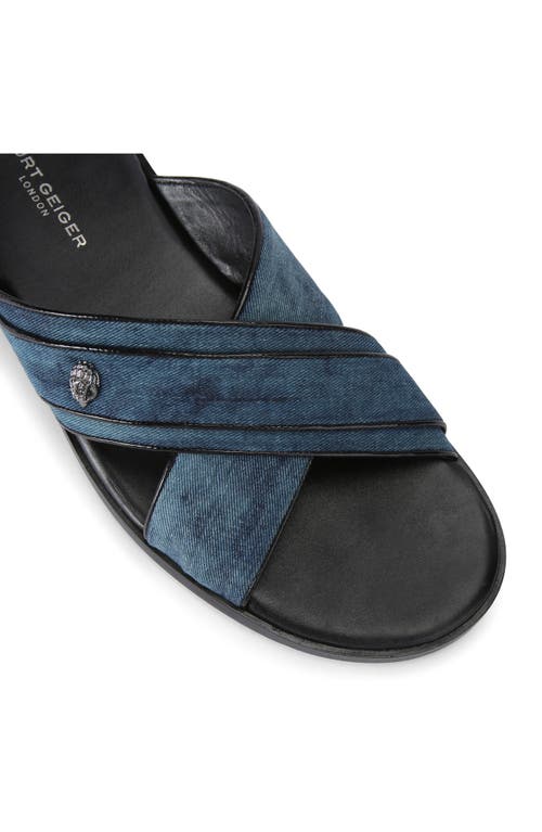 Kurt Geiger London Bond Slide Sandal In Navy