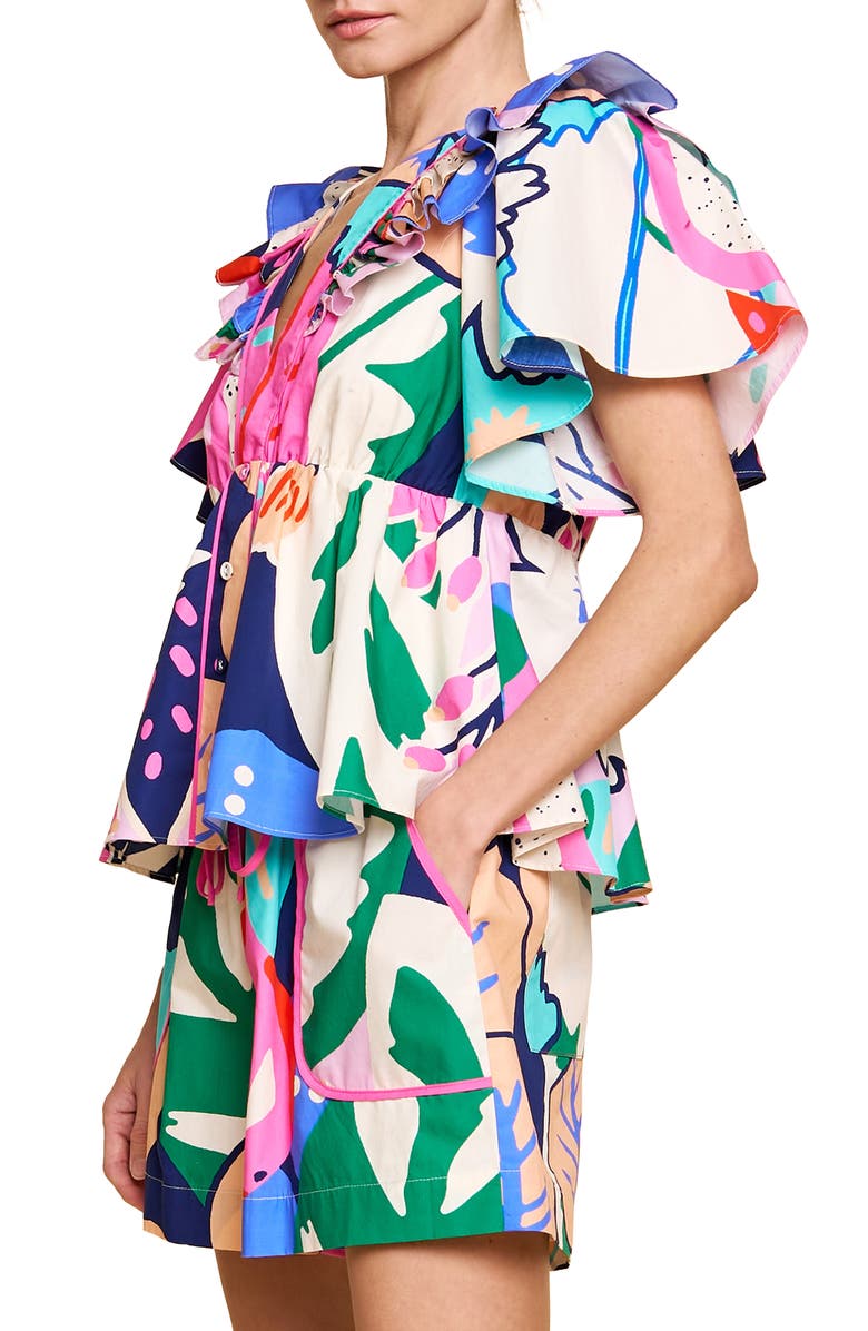 CIEBON Summerlyn Button Front Top, Alternate, color, 