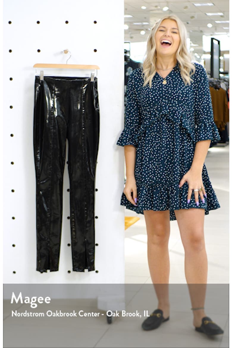 Patent Faux Leather Leggings video