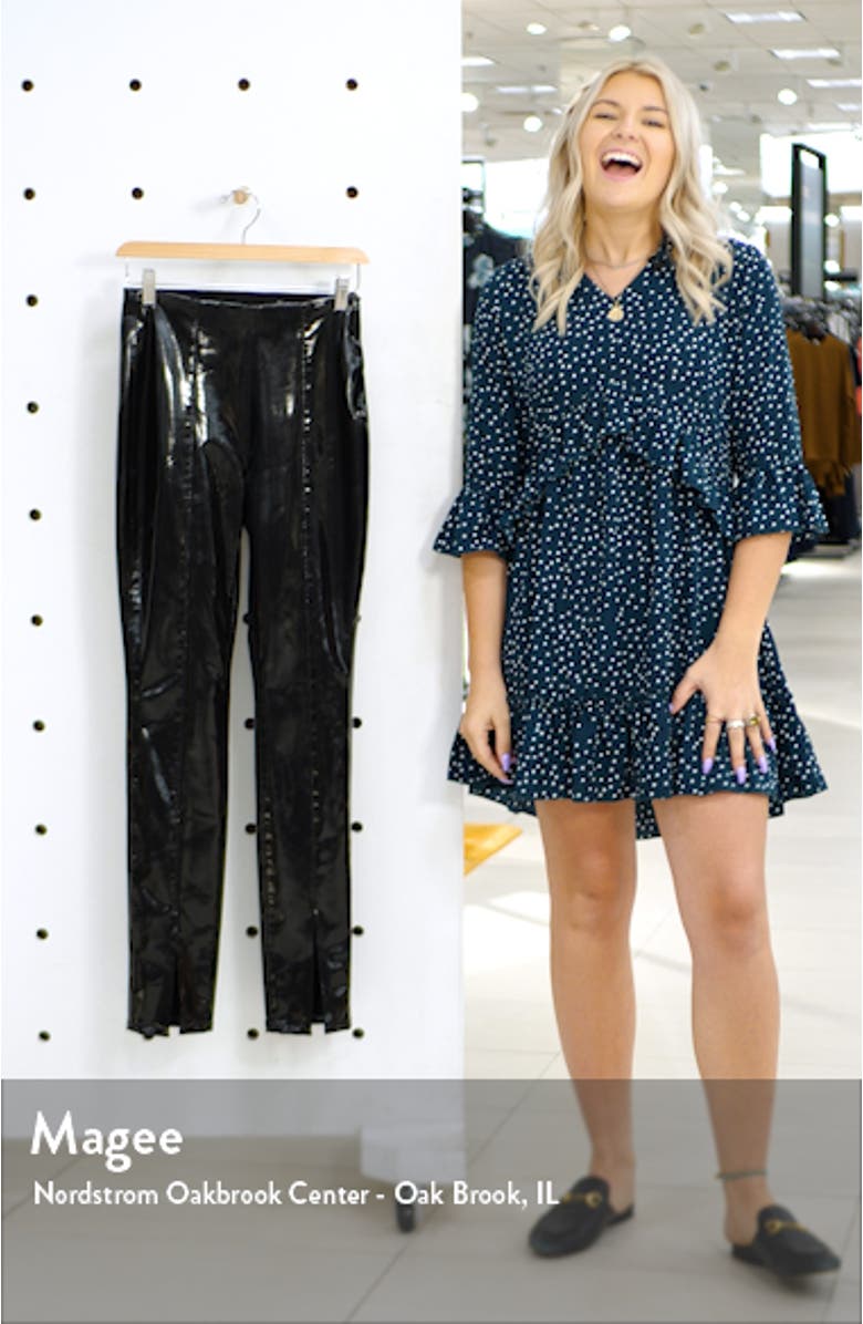 Patent Faux Leather Leggings, sales video thumbnail