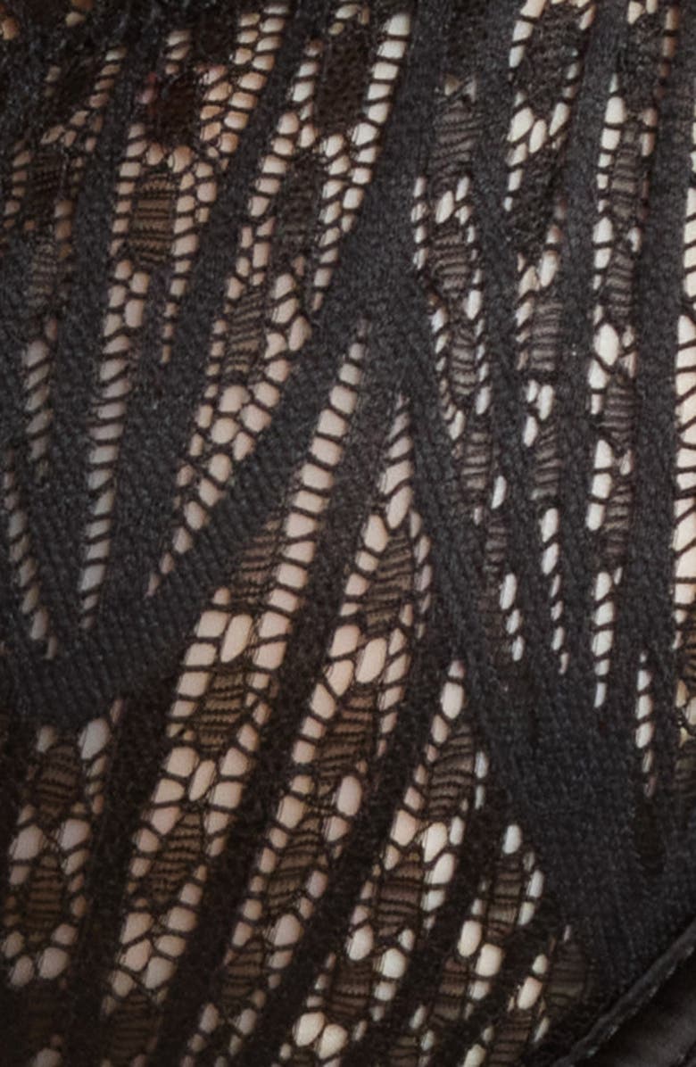 Bluebella Peyton Lace Boyshorts, Alternate, color, Black