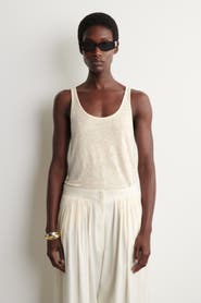 COS Linen-jersey Tank Top