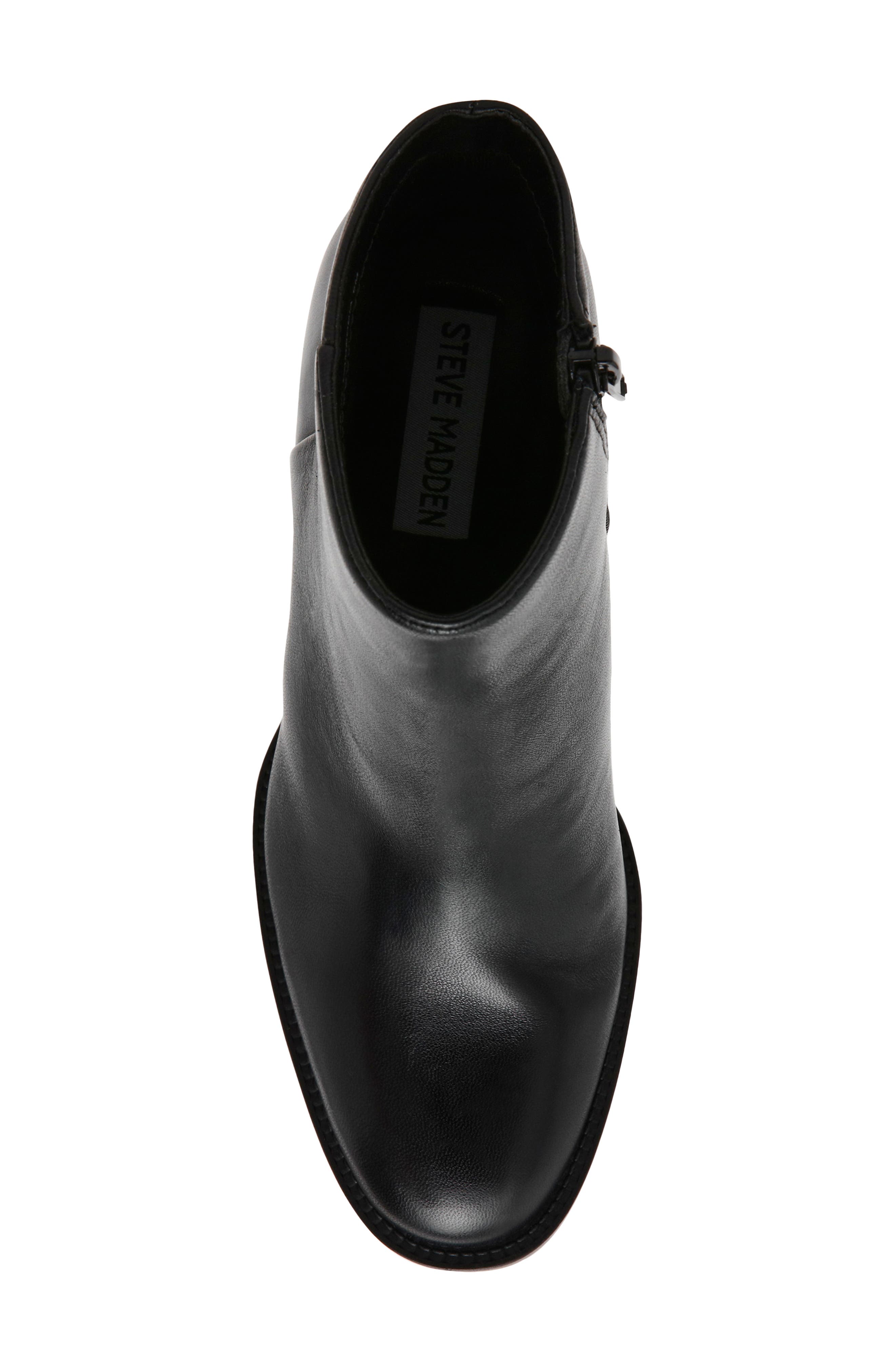 Jozie Bootie, Alternate, color, BLACK LEATHER