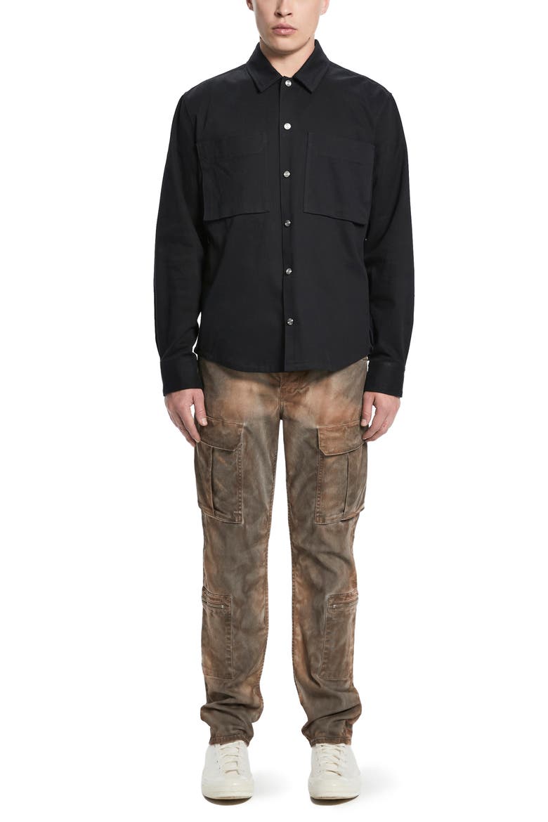 Tapered Stretch Twill Cargo Pants, Alternate, color, WALLACE