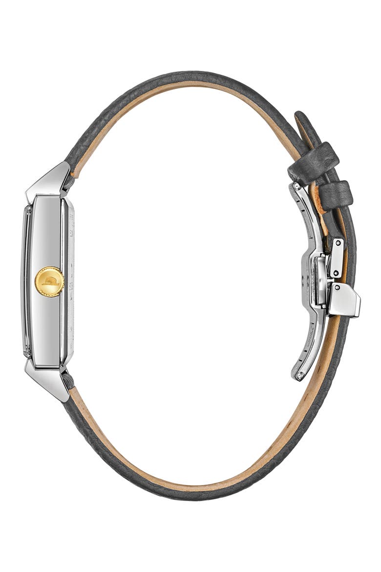 Frank Sinatra My Way Leather Strap Watch, 29.5mm, Alternate, color, SILVER-TONE