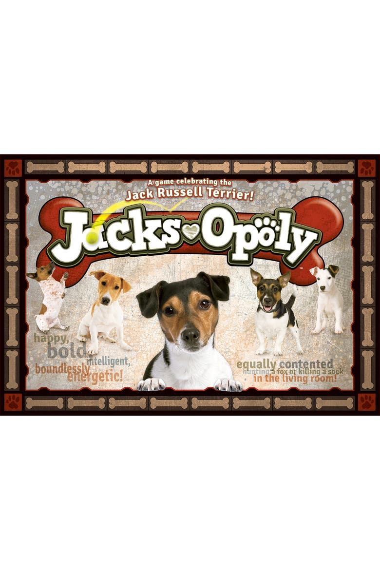 Jacks Opoly Dog Themed Family Board Game, Ages 8+, Main, color, Multicolored