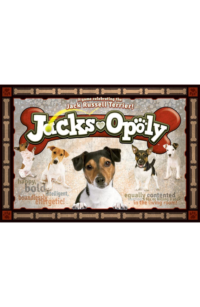 Late for the Sky Jacks Opoly Dog Themed Family Board Game, Ages 8+, Main, color, Multicolored