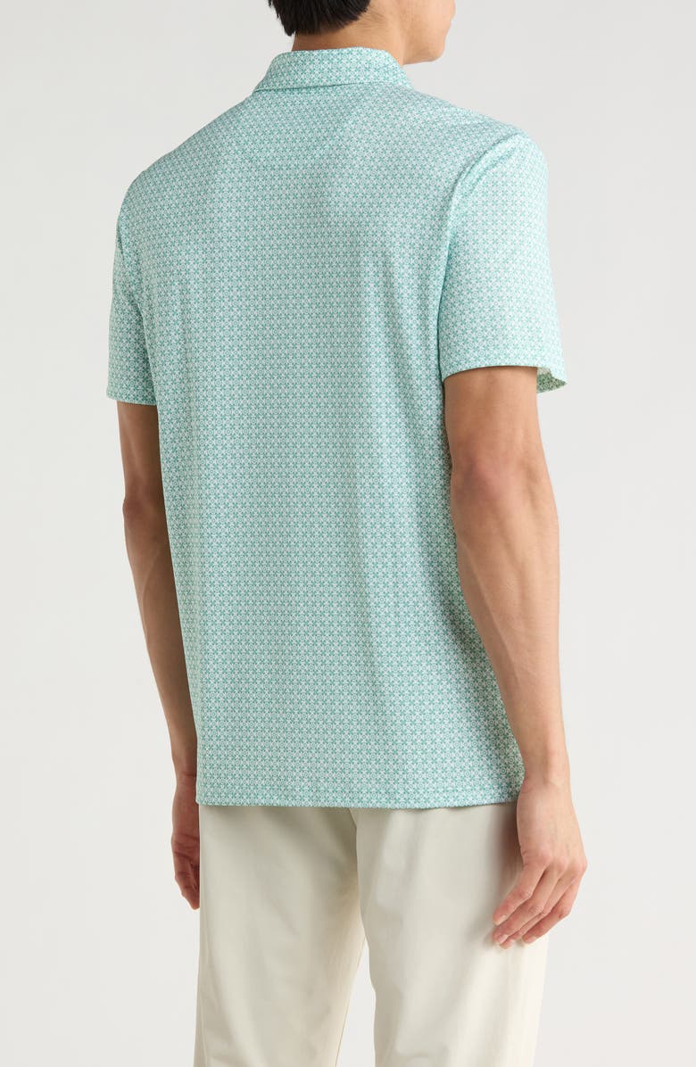 Original Penguin Micro Floral Geo Print Polo, Alternate, color, Lichen