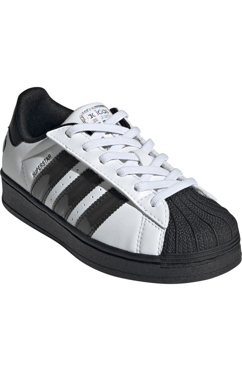 adidas Kids' Superstar LED Lights Sneaker, Main, color, Footwear White/ Core Black