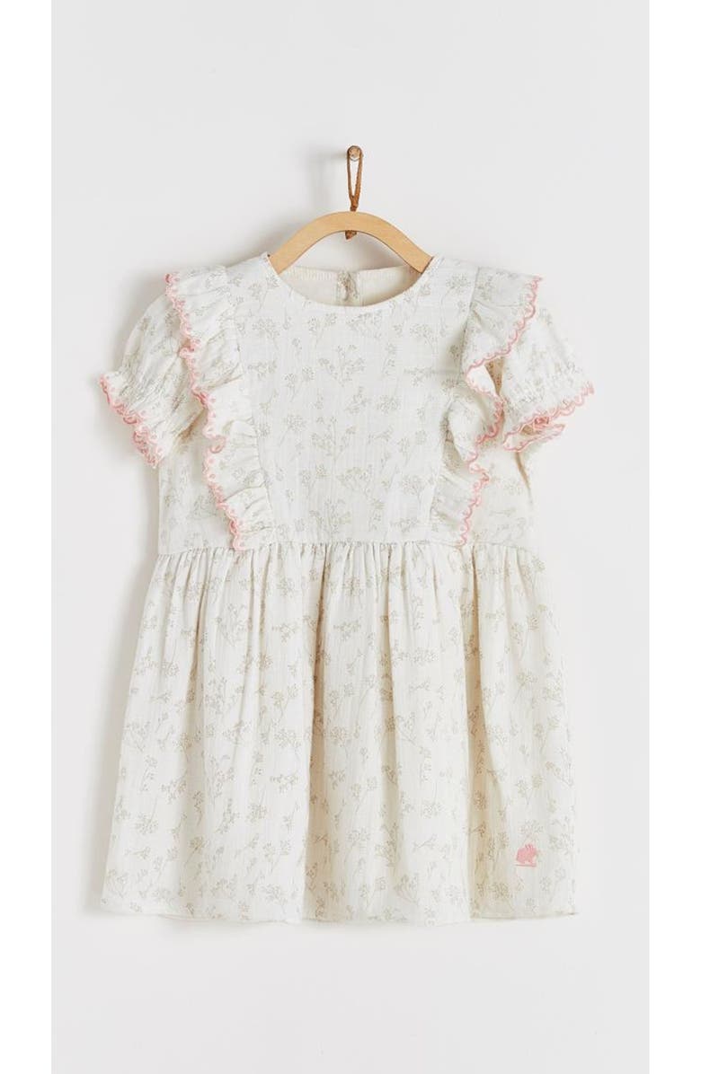 Babycottons Emily Gauze Dress for Little Kid, Main, color, Off White