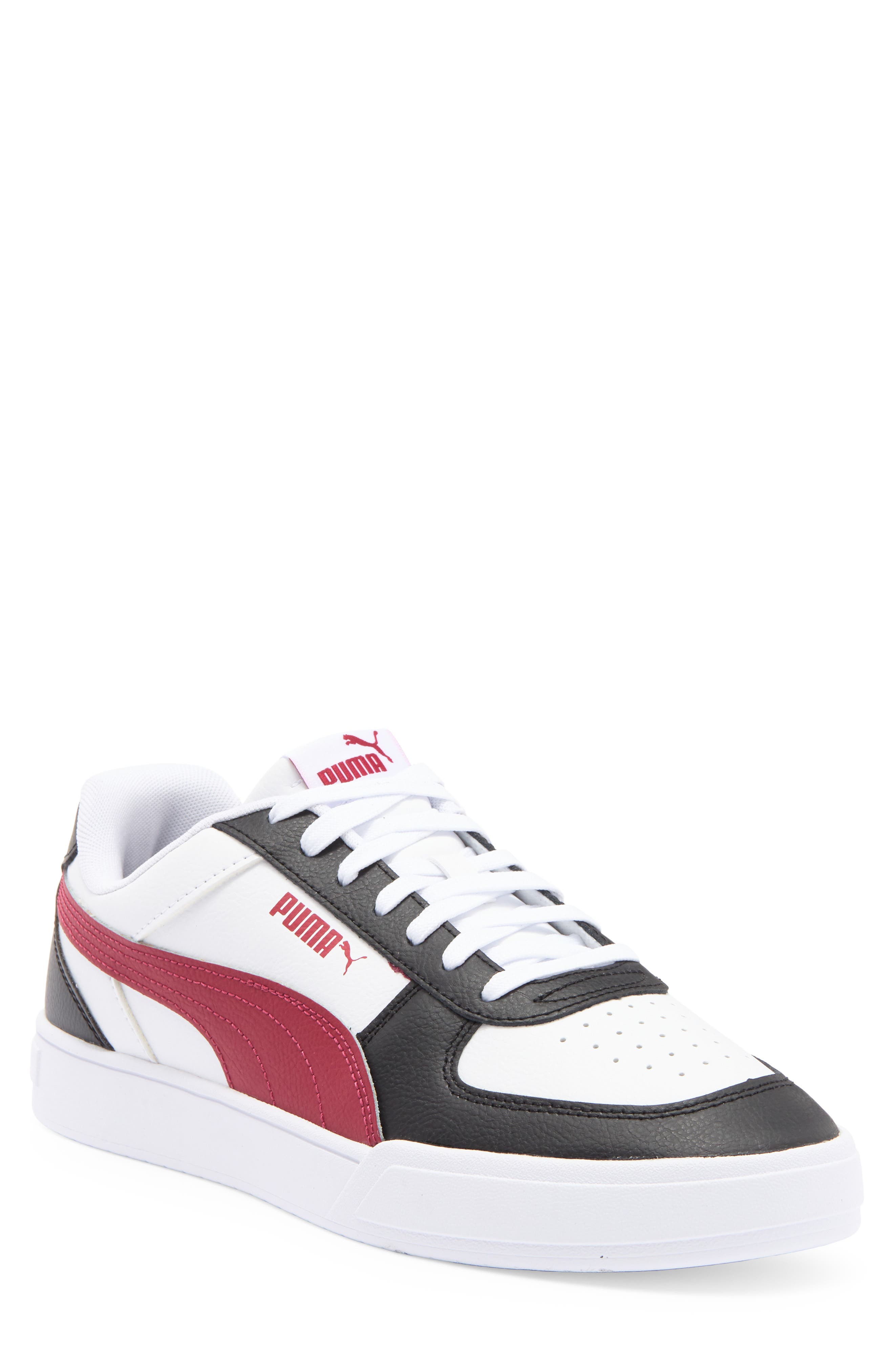  Puma White-Dark Crimson-Black