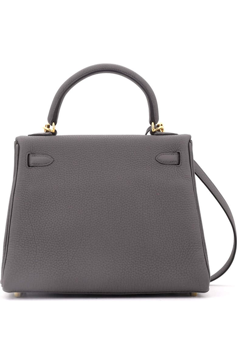Pre-Owned Hermes Kelly Handbag Grey Togo with Gold Hardware 25, Alternate, color, Etain