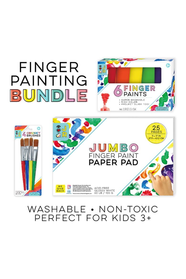 Junior Finger Painting Set, Alternate, color, MULTI
