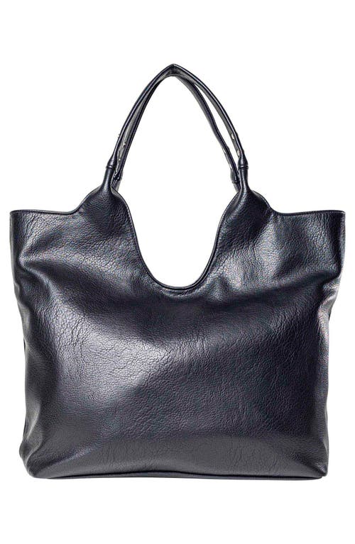 Urban Originals The Royale Vegan Leather Tote In Black