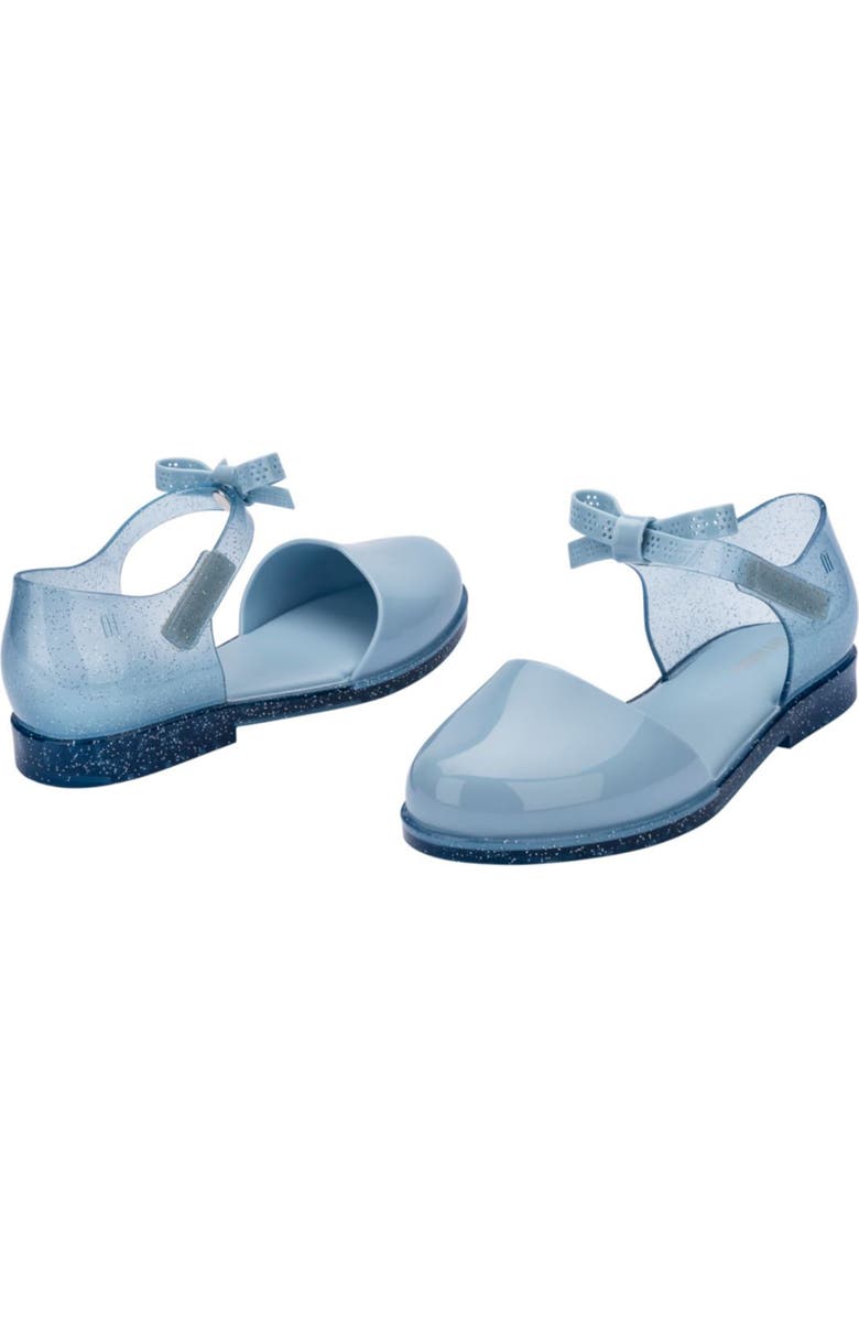 Mini Melissa Kids' Amy Ankle Strap Flat, Alternate, color, Blue