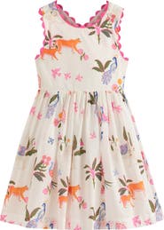 Mini Boden Kids' Harper Cross Back Cotton Jersey Dress
