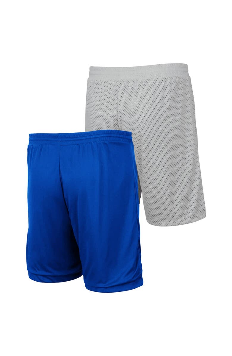 COLOSSEUM Men's Colosseum Gray/Royal Air Force Falcons Wiggum Reversible Shorts, Alternate, color, 