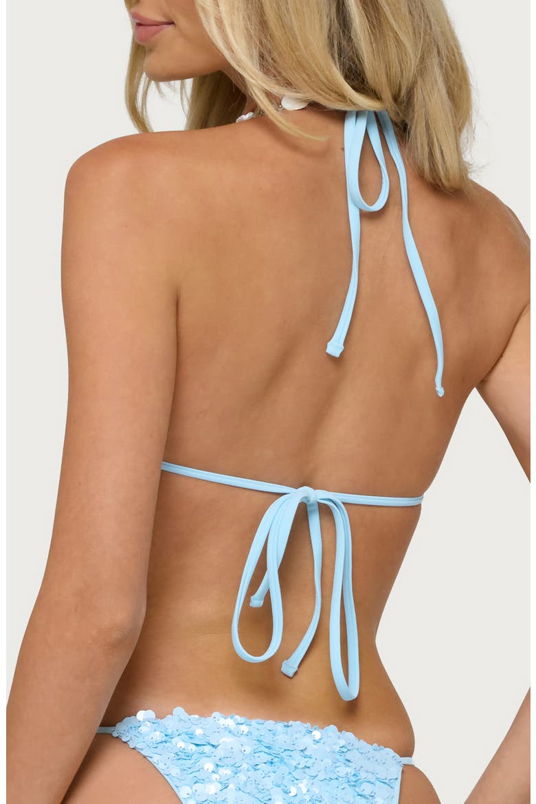 Grace Sequin Bikini Top, Alternate, color, BLUE