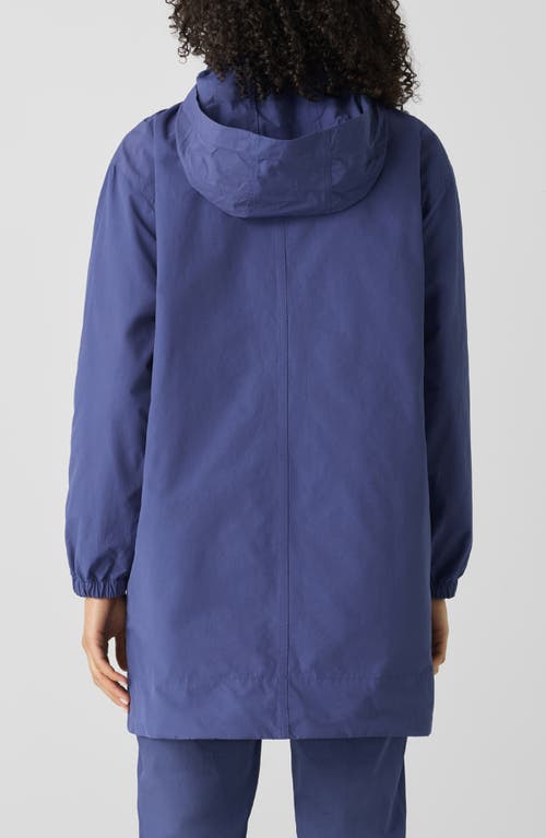 Eileen Fisher Stand Collar Jacket In Bluette