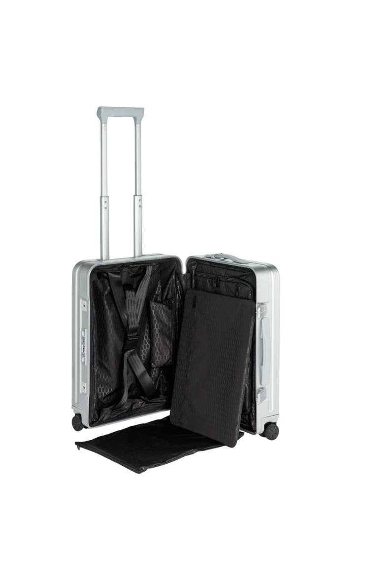 Roadster 21" Carry-on Aluminum Spinner, Alternate, color, Silver
