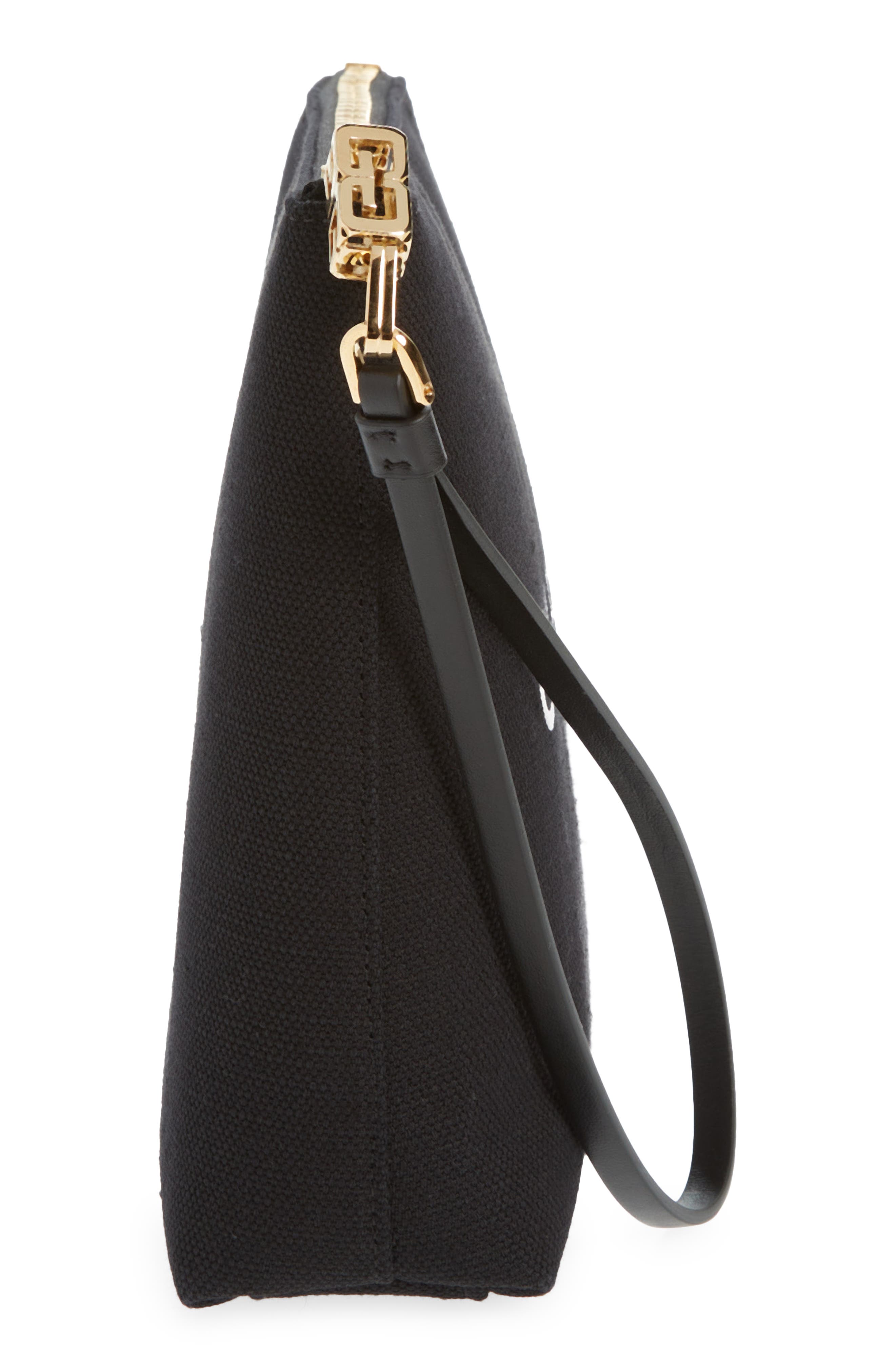 Givenchy Logo Graphic Canvas Travel Pouch, Alternate, color, 