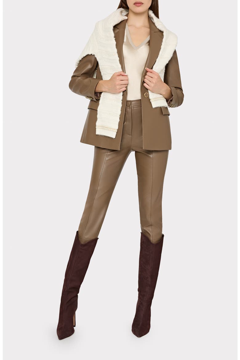 Rue Faux Leather Pants, Alternate, color, MOCHA