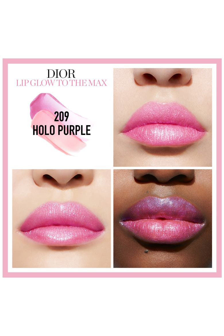 Lip Glow to the Max Hydrating Color Reviver Lip Balm, Alternate, color, 209 PURPLE/ HOLOGRAPHIC