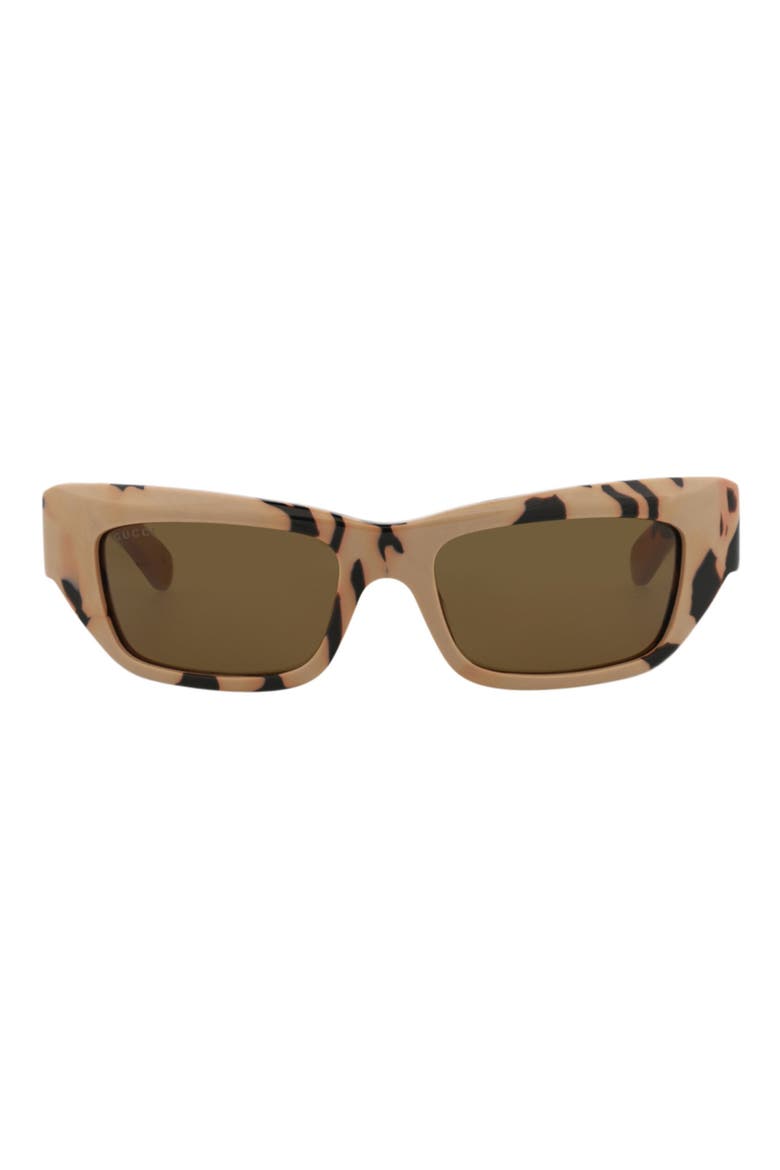 55mm Cat Eye Sunglasses, Main, color, HAVANA HAVANA BROWN