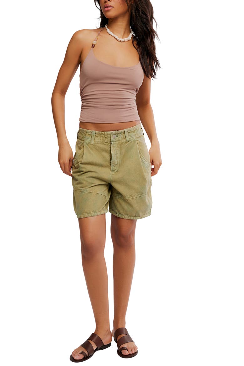Toni Beaded Ruched Halter Top, Alternate, color, BROWNIE