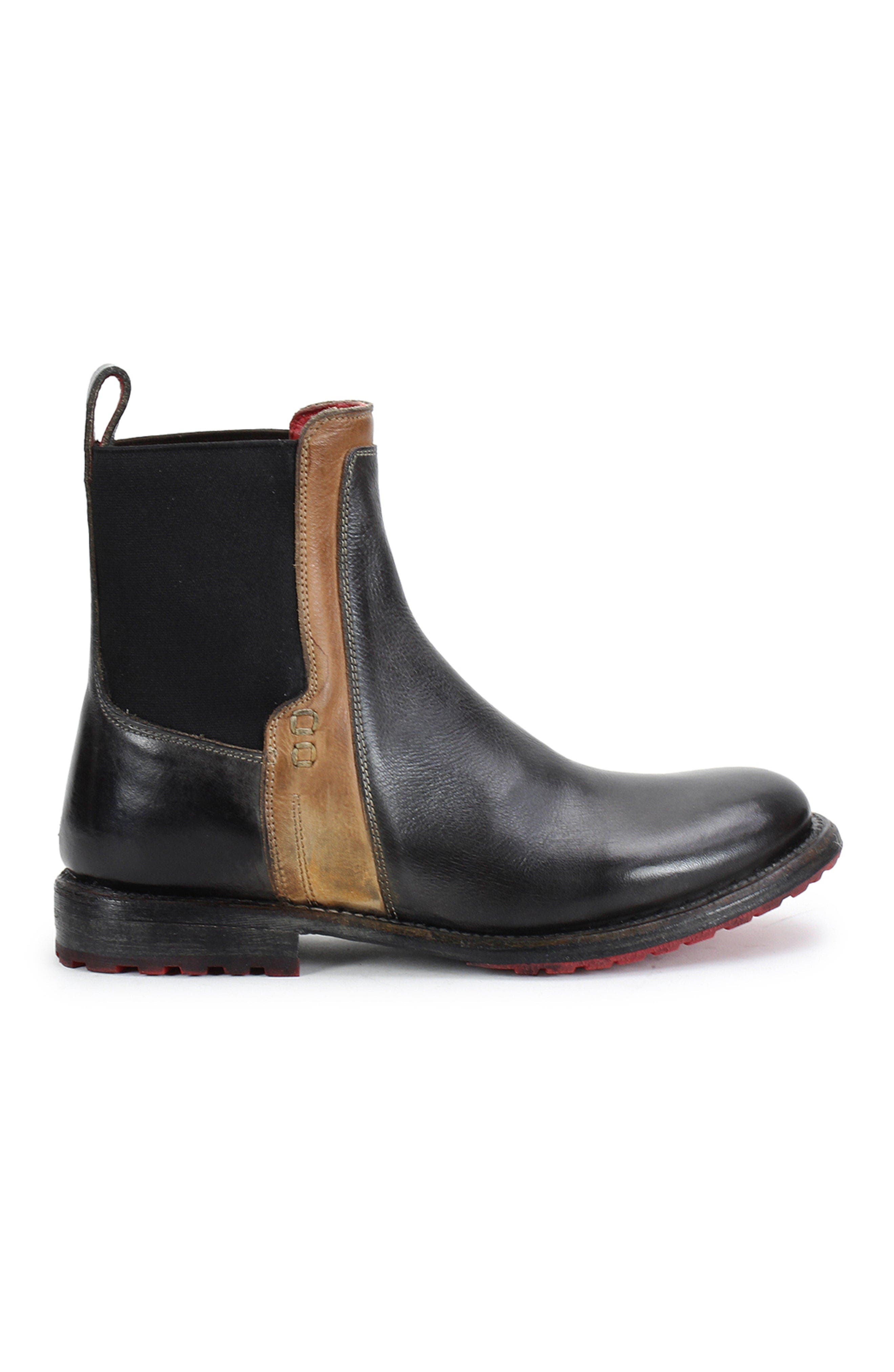 Bed Stu Ethic Chelsea Boot, Alternate, color, Black Tan Rustic