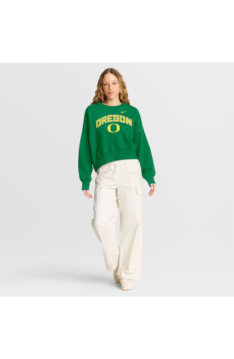 Nike Women's Nike Green Oregon Ducks Oversized Phoenix Arch Pullover Sweatshirt, Alternate, color, Green