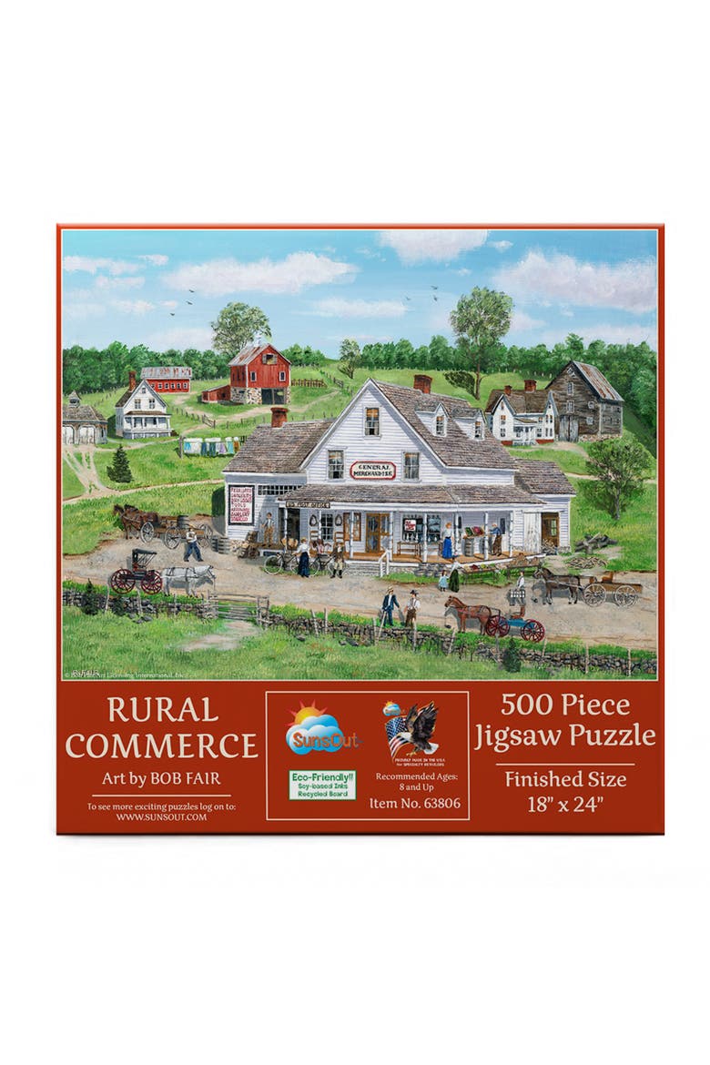 Rural Commerce 500 piece Jigsaw Puzzle for Adults, Alternate, color, Multicolor