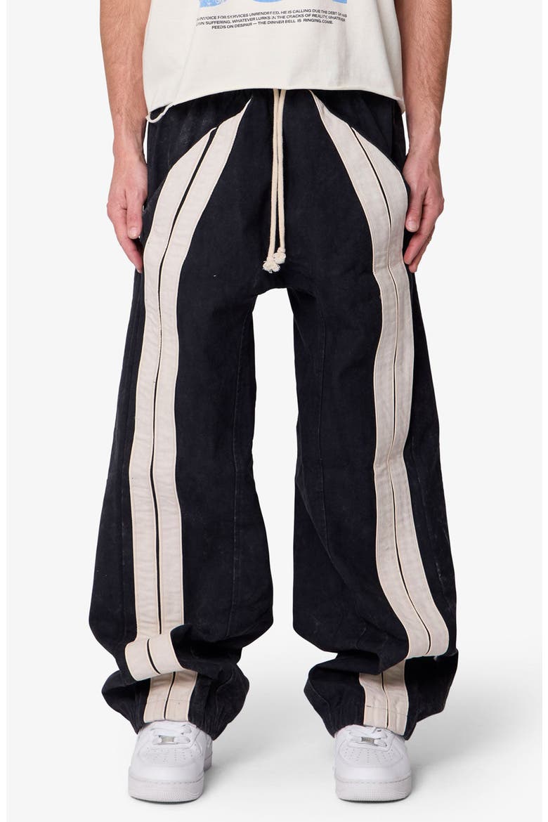 Ultra Baggy Stripe Twill Pants, Main, color, BLACK/ WHITE