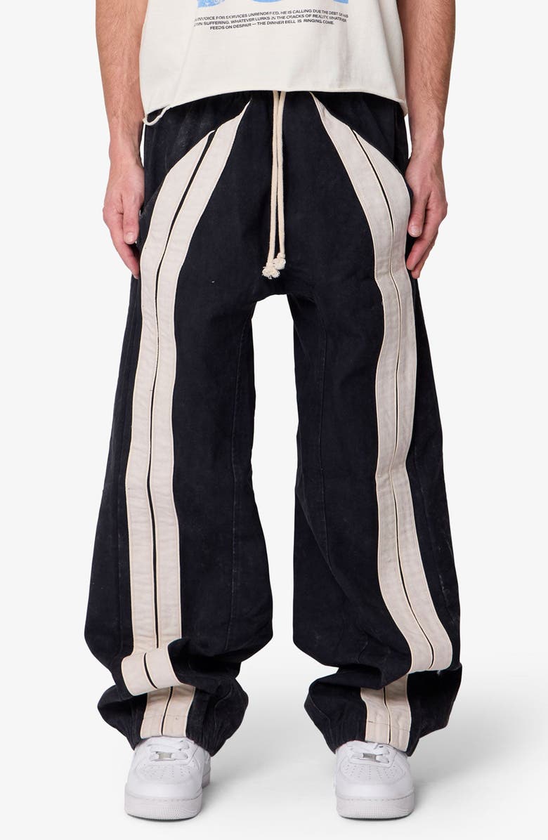 mnml Ultra Baggy Stripe Twill Pants, Main, color, 