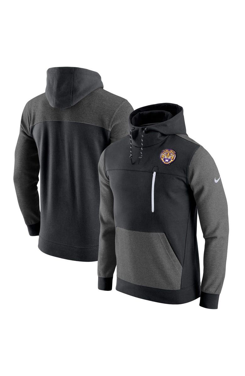 Nike Men's Nike Black LSU Tigers AV-15 2.0 Slim Fit Pullover Hoodie, Main, color, Black