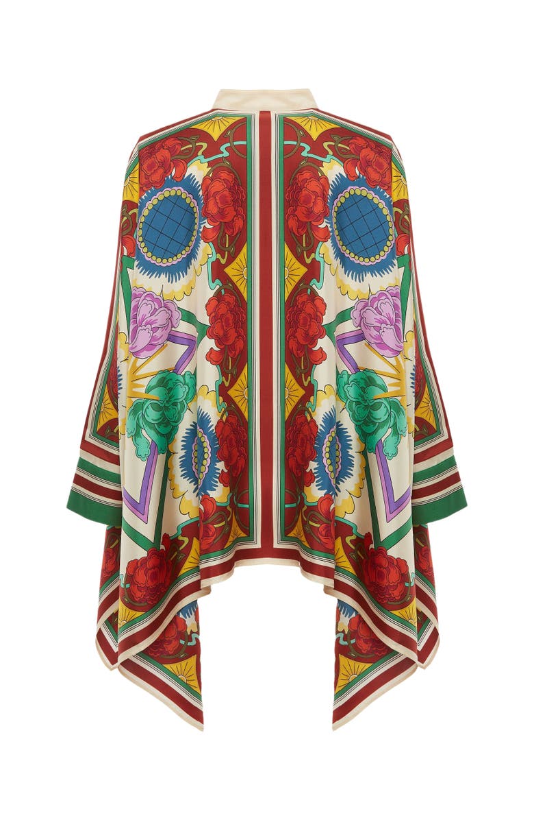 La DoubleJ Foulard Shirt Placée Taormina Ivory, Alternate, color,