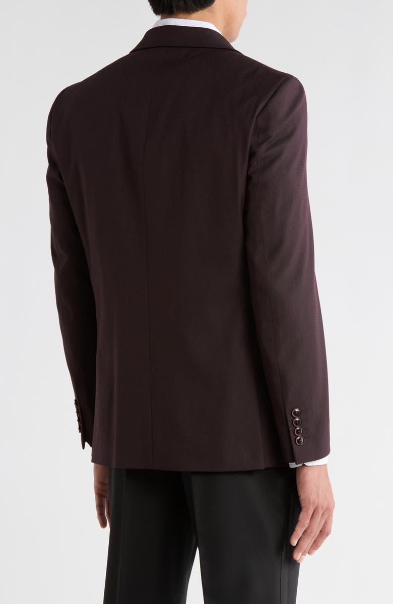 Original Penguin Satin Peak Lapel Dinner Jacket, Alternate, color, Burgundy