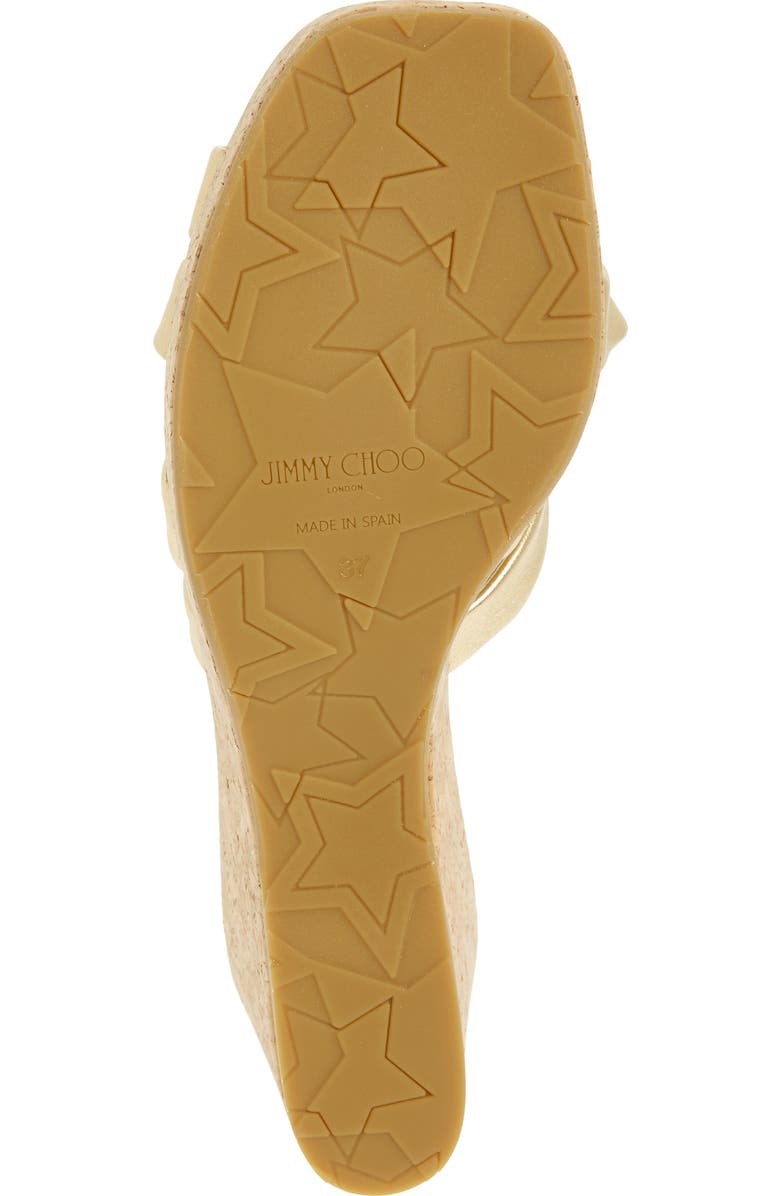 Jimmy Choo Maribou Wedge Slide Sandal, Alternate, color,