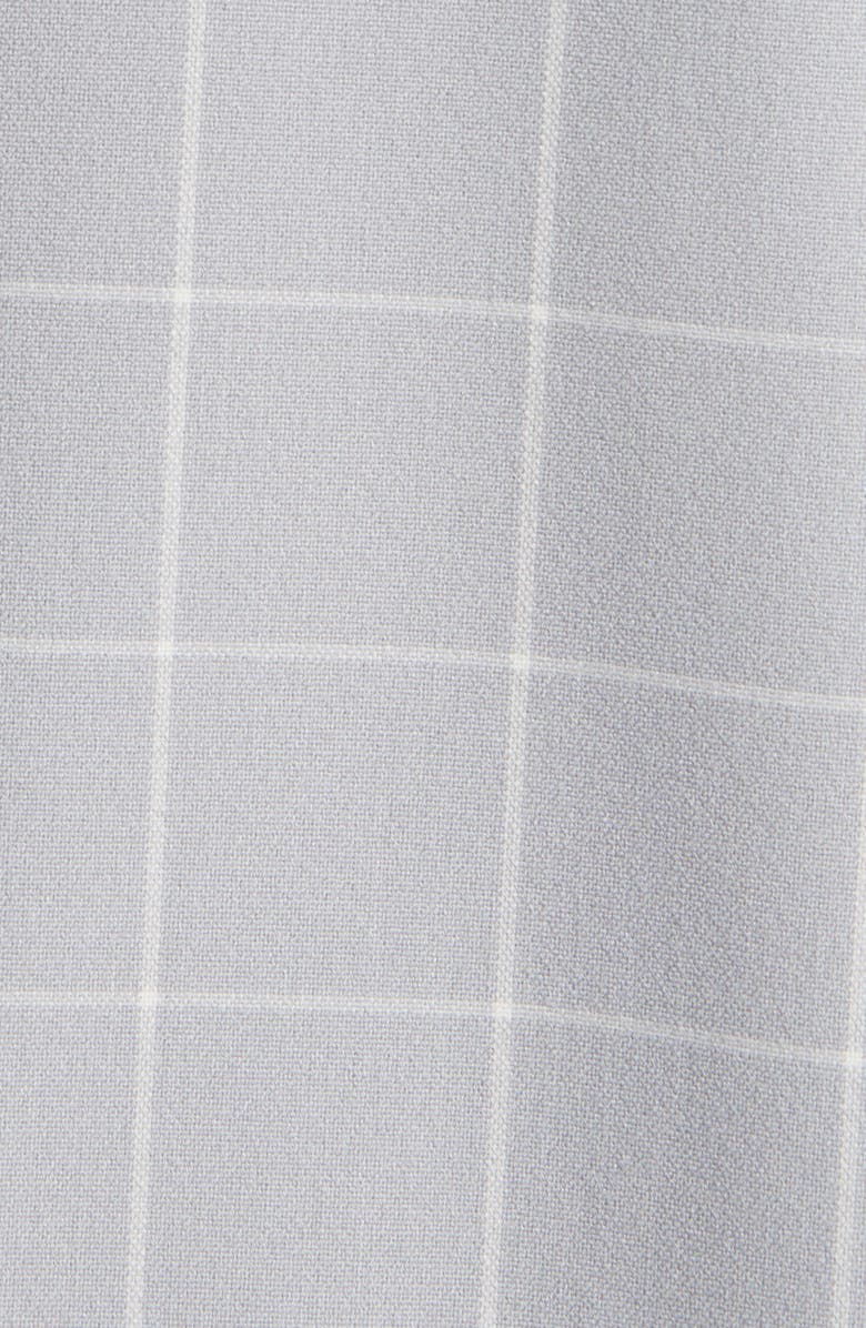 Mizzen+Main City Trim Fit Aluminum Check Flannel Button-Down Shirt, Alternate, color, 