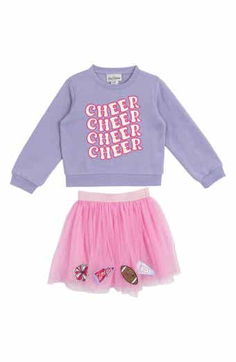 Rare Editions Kids' French Terry Top & Tutu Skirt Set