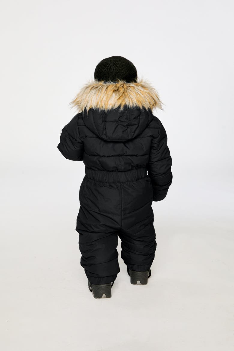Original Removable Mittens & Boots One Piece Puffy Snowsuit, Alternate, color, Noir