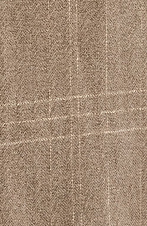 Native Youth Albie Brushed Check Camp Shirt In Brown