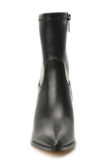 NICOLE MILLER NICOLE MILLER KITTEN HEEL STRETCH BOOTIE